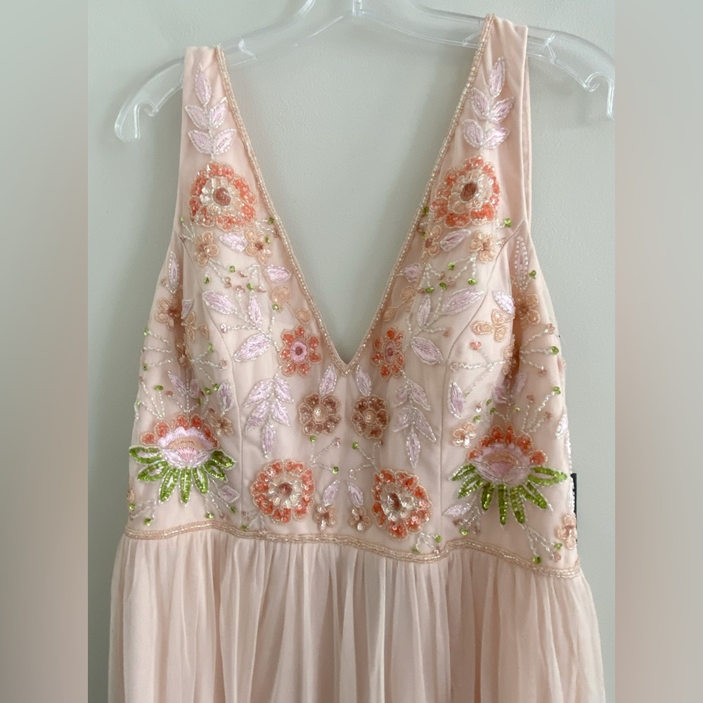 BHLDN Hibiscus floral wedding gown Dress new size 16 new with tag nwt - Picture 8 of 10